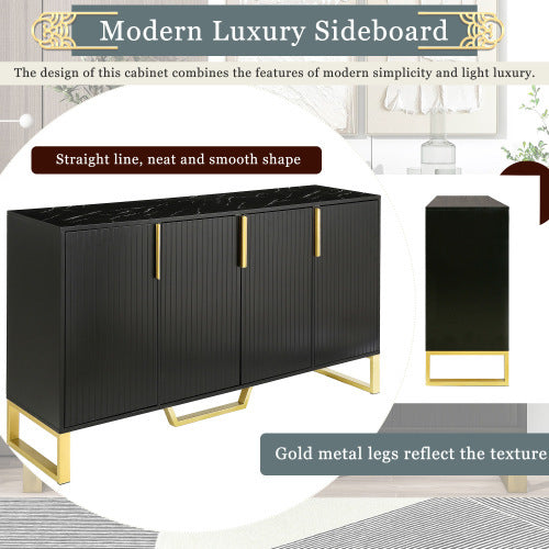 Darcy Modern Black Sideboard