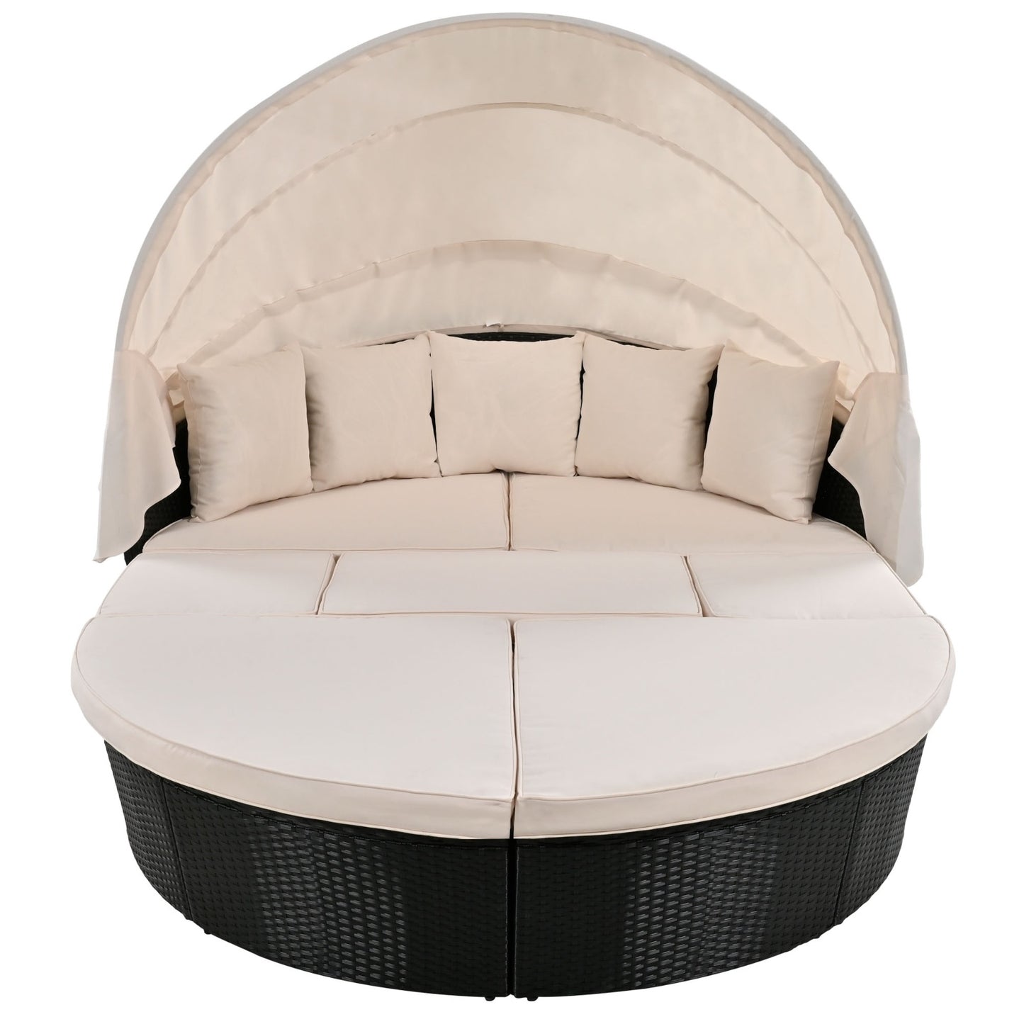 Calistoga Outdoor Round Daybed with Canopy