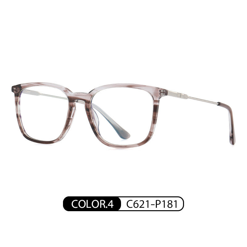 Acetate Square Anti Blue Light Reading Glasses