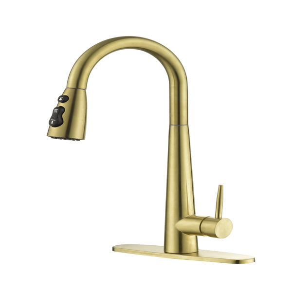 HavenFlow Pull-Out Stainless Steel Kitchen Faucet