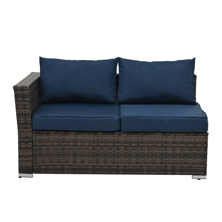 Halston 4-Piece Wicker Patio Conversation Set