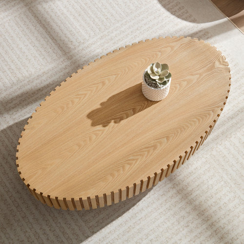 Elira Drum Coffee Table – Natural Ash