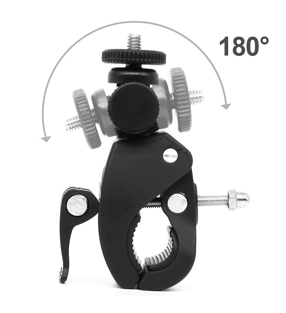 Bicycle Stand Bicycle Clip DV Stand Compatible for LCD Monitor, DSLR Cameras, DV, Flash Light,Studio Backdrop,Bike, Microphone Stands, Music Stands,Tripod, Motorcycle,Rod Bar