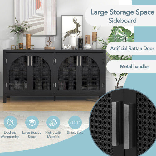 Arch Rattan Sideboard