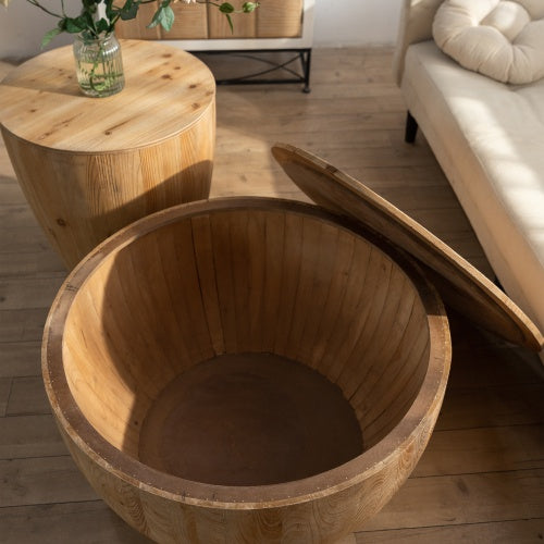 Emberton Barrel Coffee Table Set