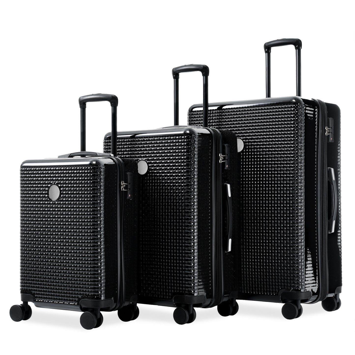 GlideGuard 3-Piece Hard Shell Luggage Set | ABS+PC with TSA Lock