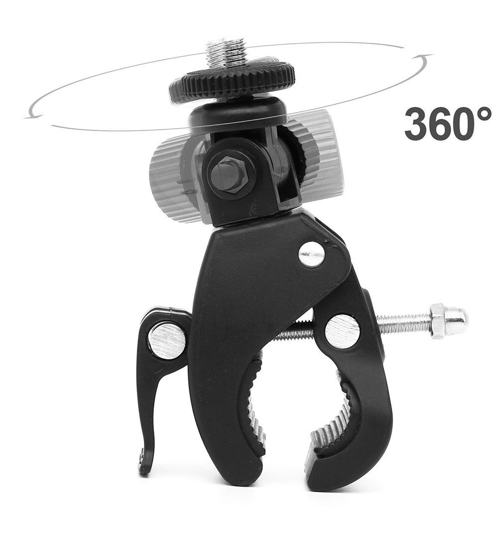 Bicycle Stand Bicycle Clip DV Stand Compatible for LCD Monitor, DSLR Cameras, DV, Flash Light,Studio Backdrop,Bike, Microphone Stands, Music Stands,Tripod, Motorcycle,Rod Bar
