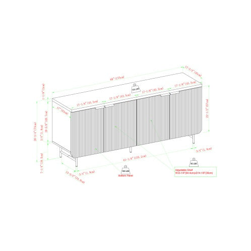 Solace Modern Minimalist Sideboard