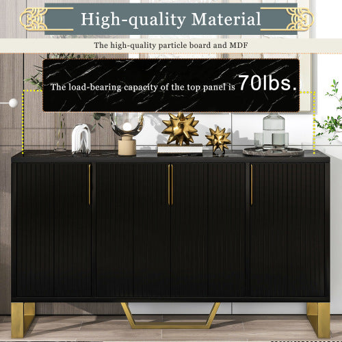 Darcy Modern Black Sideboard