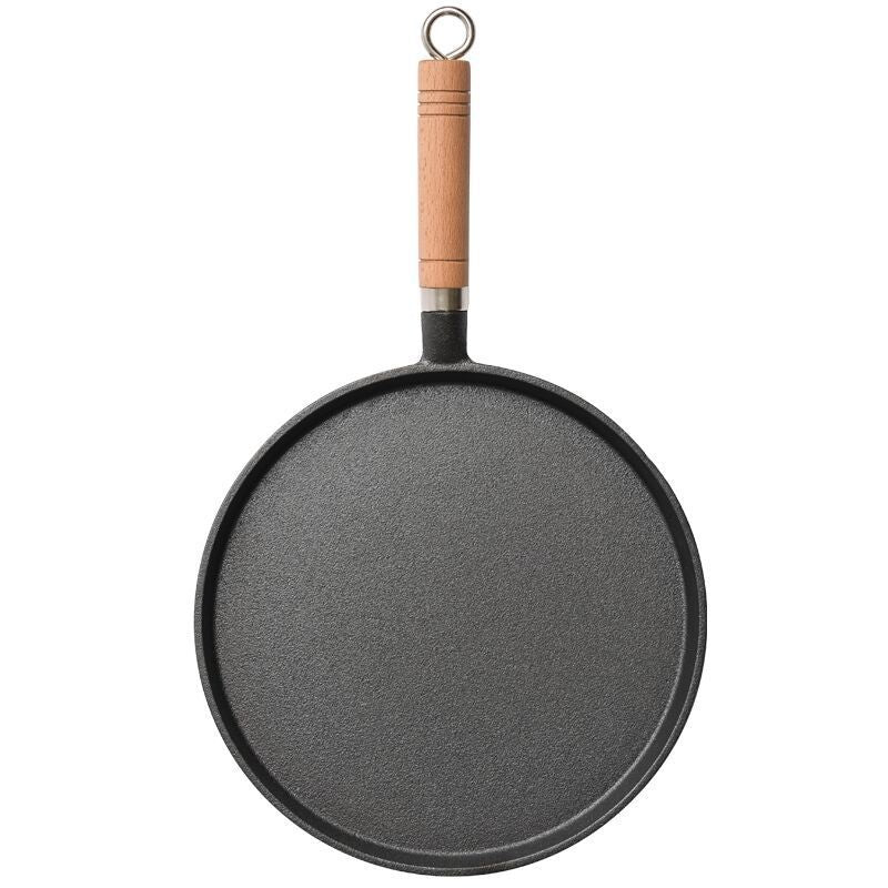 Haiku Cast Iron Pancake Pan – 26cm Wooden Handle