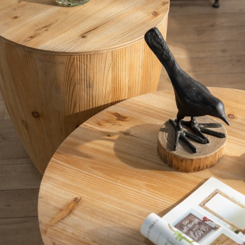 Emberton Barrel Coffee Table Set