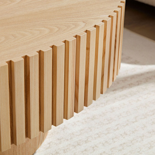 Elira Drum Coffee Table – Natural Ash