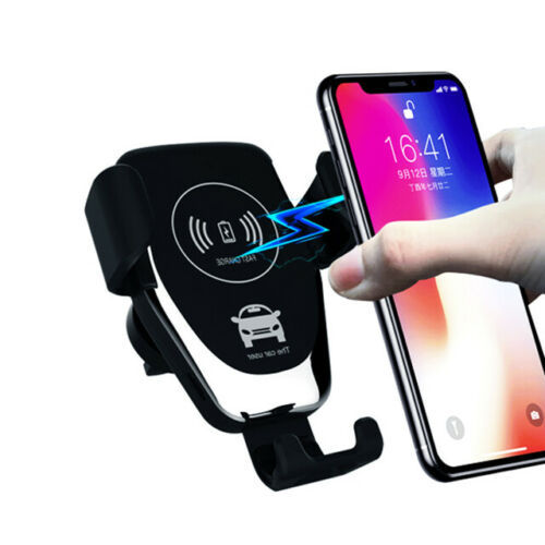 Wireless Fast Car Charger Mount Holder Stand Automatic Clamping Charging 10W QI