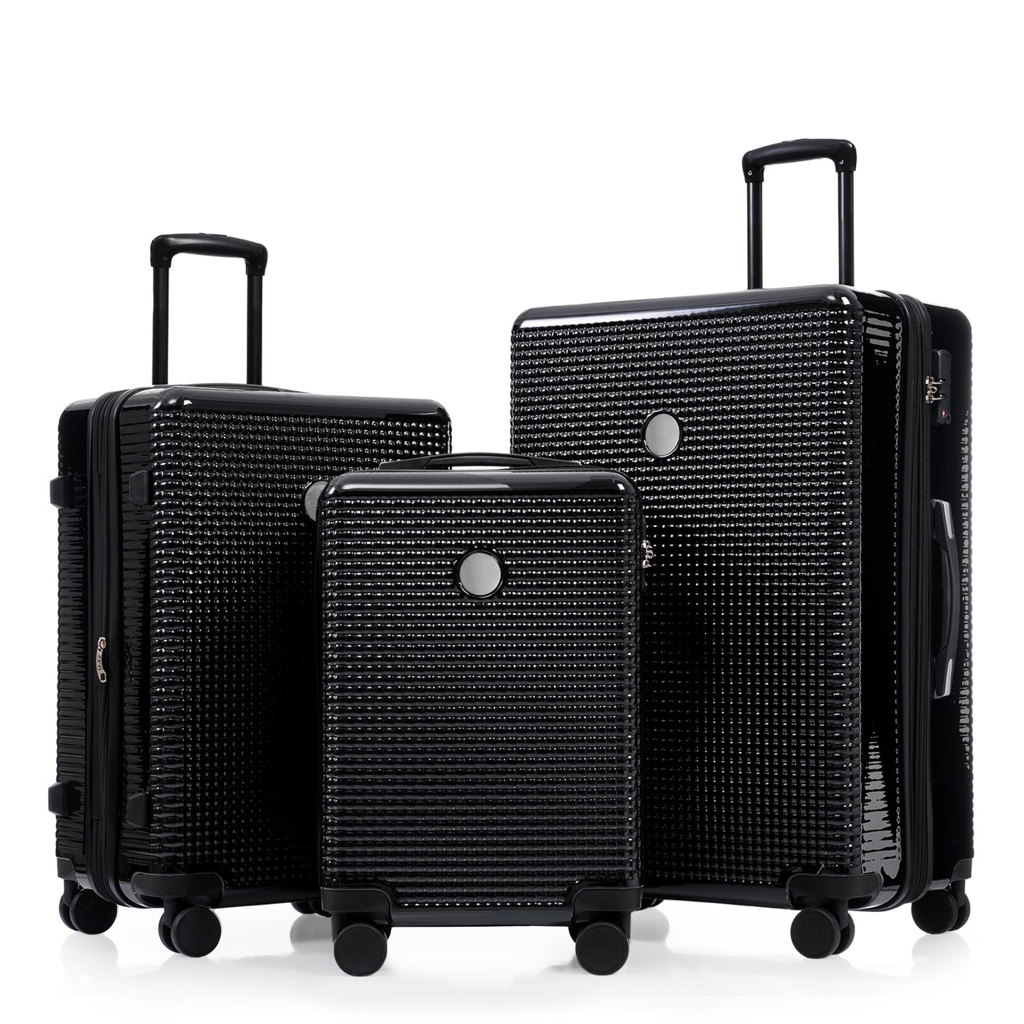 GlideGuard 3-Piece Hard Shell Luggage Set | ABS+PC with TSA Lock