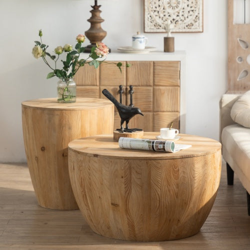 Emberton Barrel Coffee Table Set