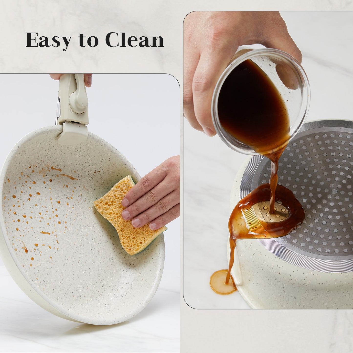 Zhumi Stackable Granite Non-Stick Cookware Set