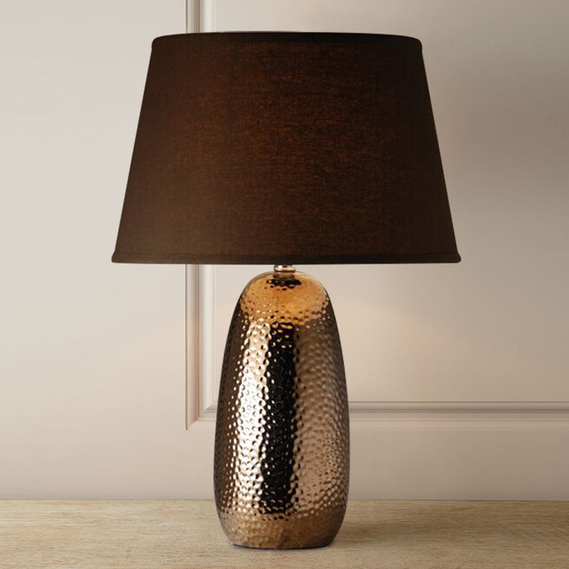 HaydnHollow Glazed Ceramic Table Lamp – American Vintage Elegance