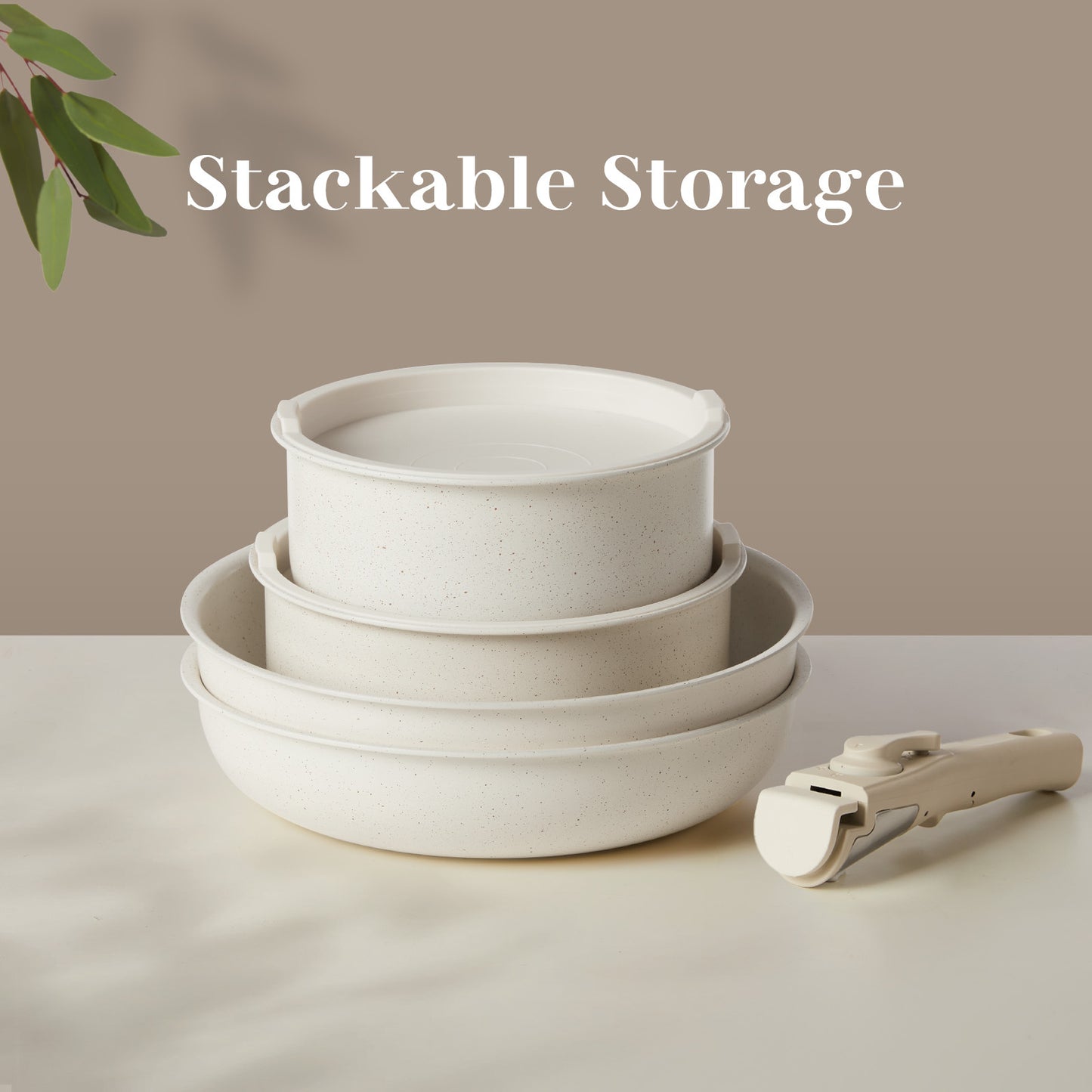 Zhumi Stackable Granite Non-Stick Cookware Set