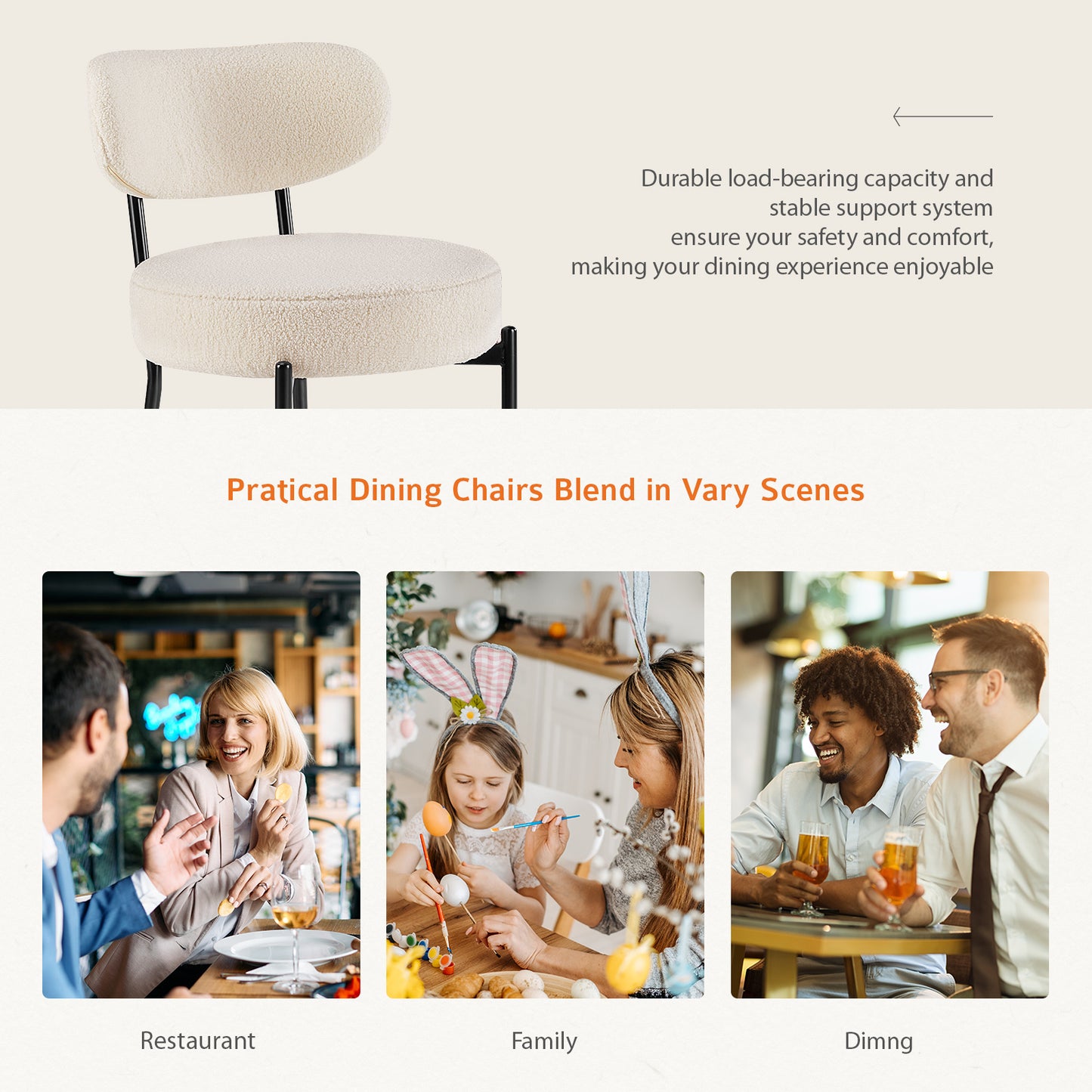 Cambria Plush Dining Chair – Set of 2