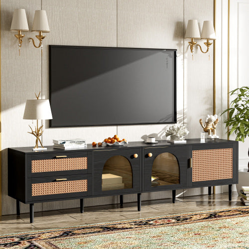 Nairo LED Rattan TV Console