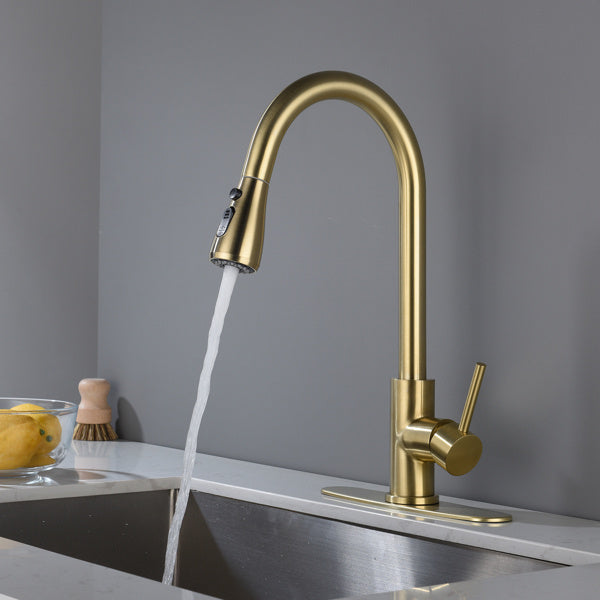 Nexus Aureo (Brushed Gold) Kitchen Faucet