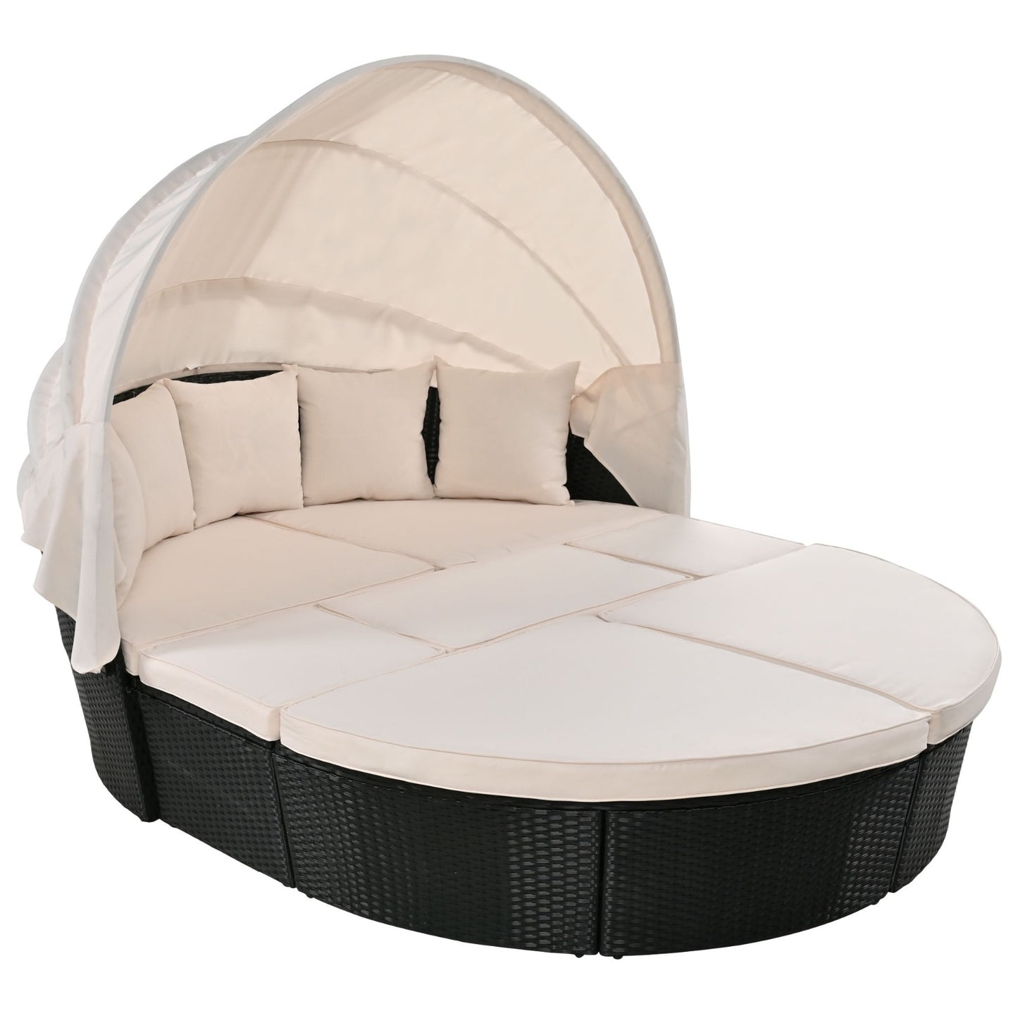 Calistoga Outdoor Round Daybed with Canopy