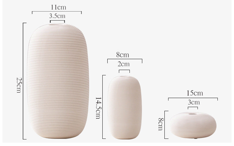 Kairo Ceramic Vase Collection – Modern Minimalist Décor