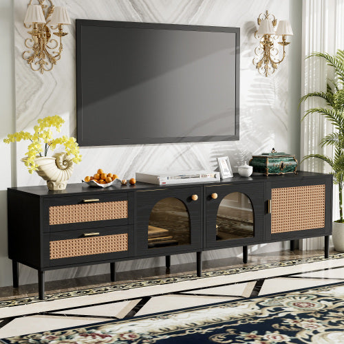 Nairo LED Rattan TV Console