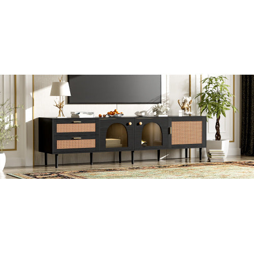 Nairo LED Rattan TV Console