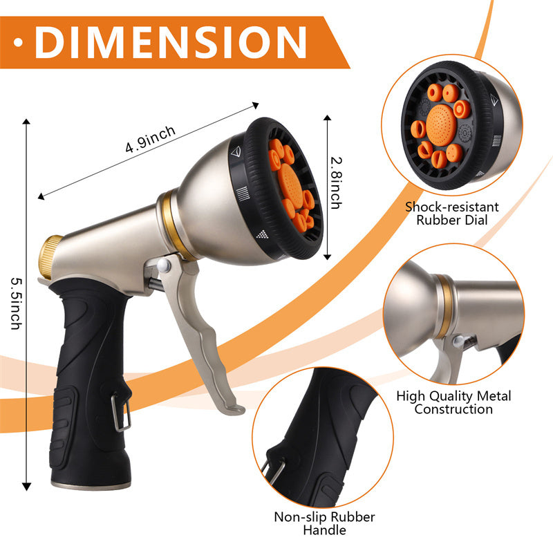 9 Function Garden Hose Spray Gun