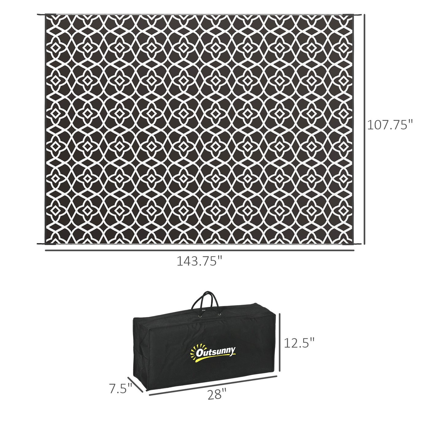 Nomari Reversible Outdoor Rug – 9' x 12'