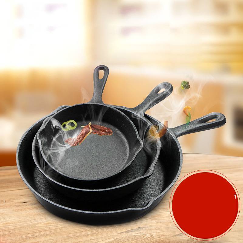 Haiku Cast Iron Frying Pan Set – 3-Piece Non-Stick Skillet Collection