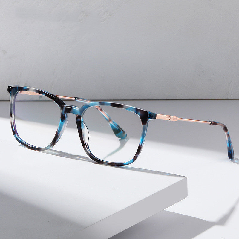Acetate Square Anti Blue Light Reading Glasses
