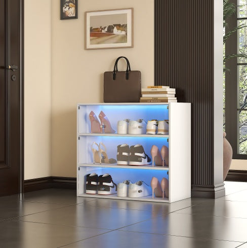 Shoe Storage Cabinet With RGB Led Light