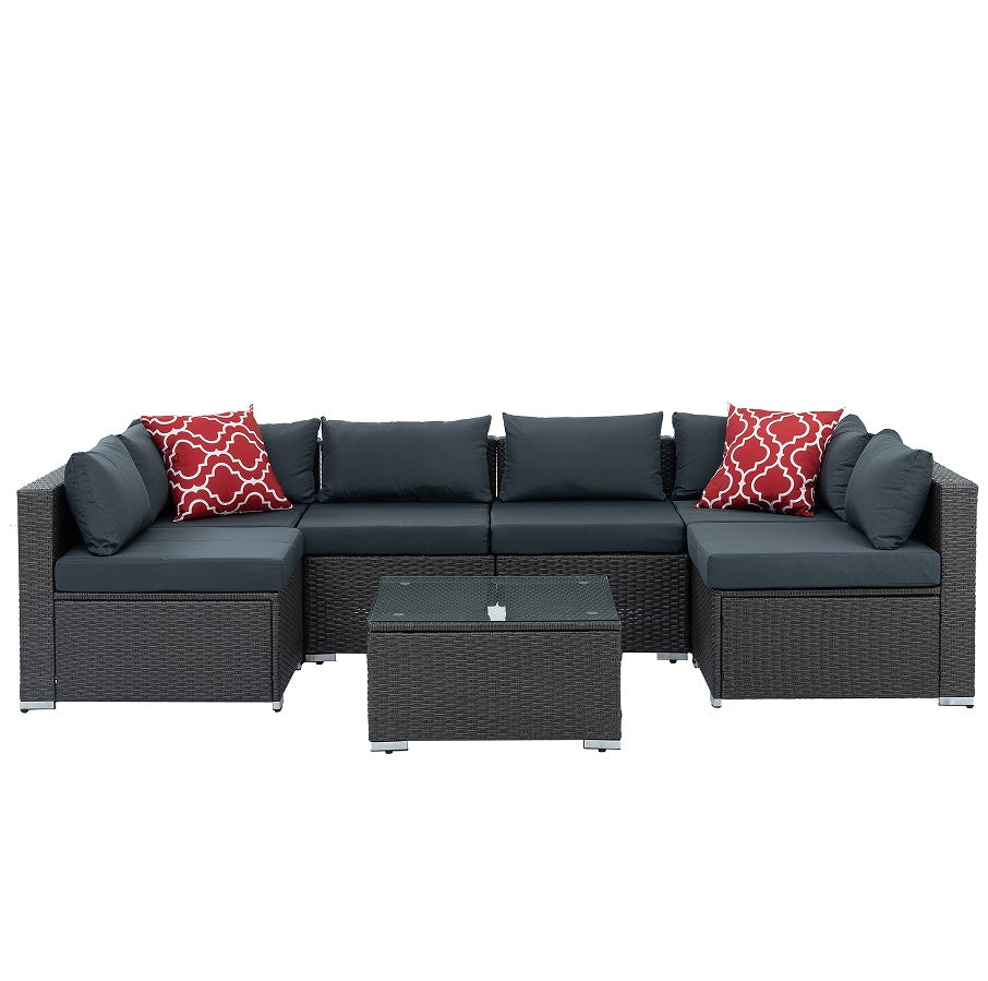Everleigh 7-Piece Outdoor Modular Sectional Set
