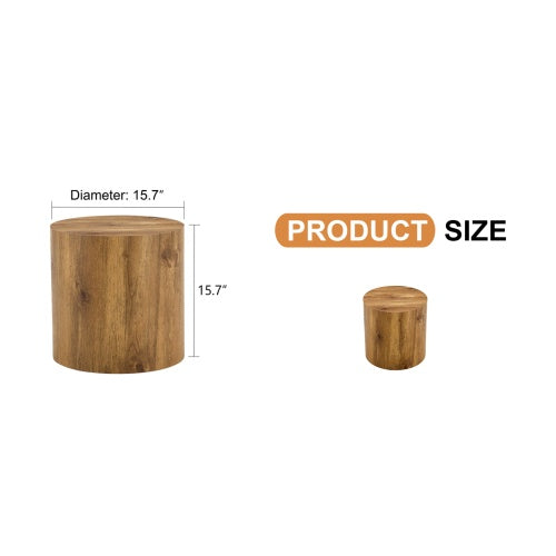 Arlow Cylindrical Wood Coffee Table
