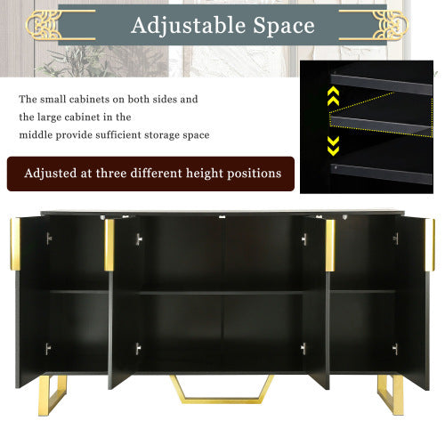 Darcy Modern Black Sideboard