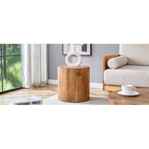 Arlow Cylindrical Wood Coffee Table