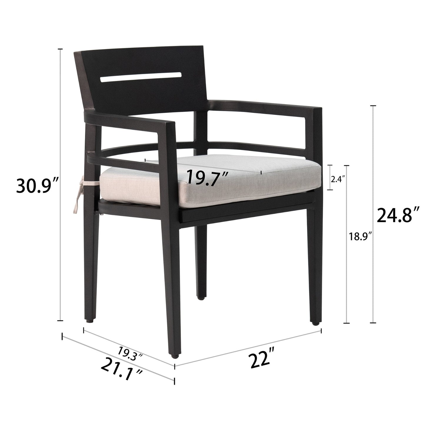 Ember Black Dining Chair Set