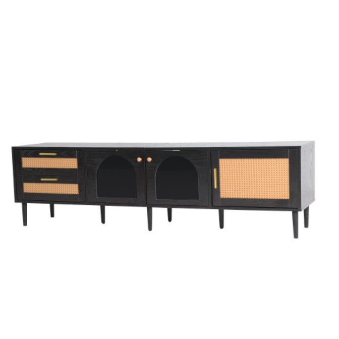 Nairo LED Rattan TV Console