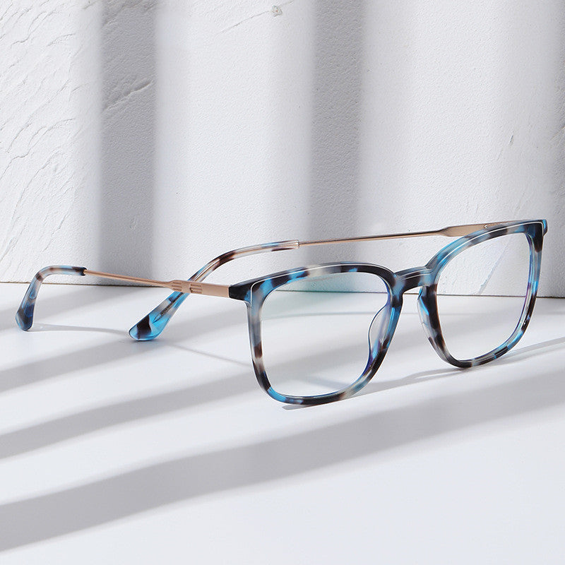 Acetate Square Anti Blue Light Reading Glasses