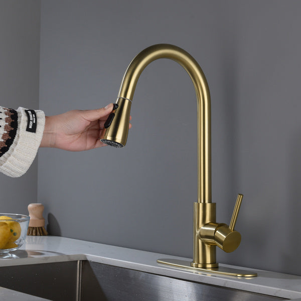 Nexus Aureo (Brushed Gold) Kitchen Faucet