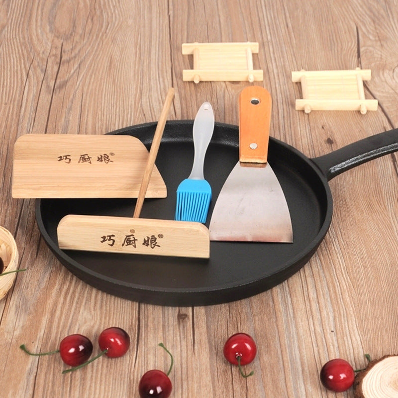 Haiku Cast Iron Pancake Pan – 26cm Wooden Handle