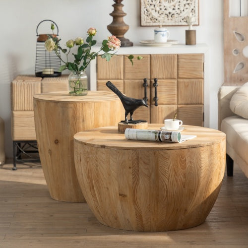 Emberton Barrel Coffee Table Set