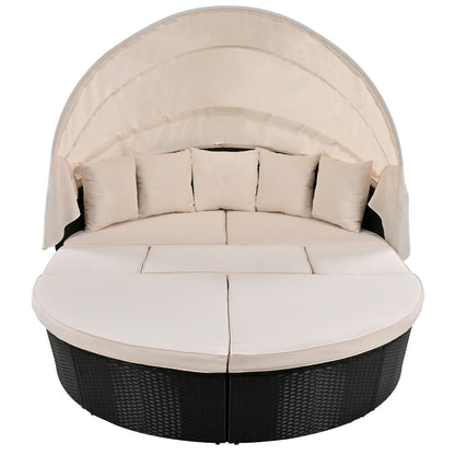 Calistoga Outdoor Round Daybed with Canopy