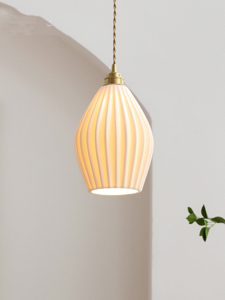TerraLuxe Ceramic &amp; Brass Chandelier – Artisan Elegance in Two Sizes