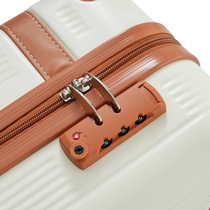 Arlo | 3-Piece Minimalist Luggage Set – White