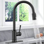HavenFlow Matte Black Pull-Down Kitchen Faucet