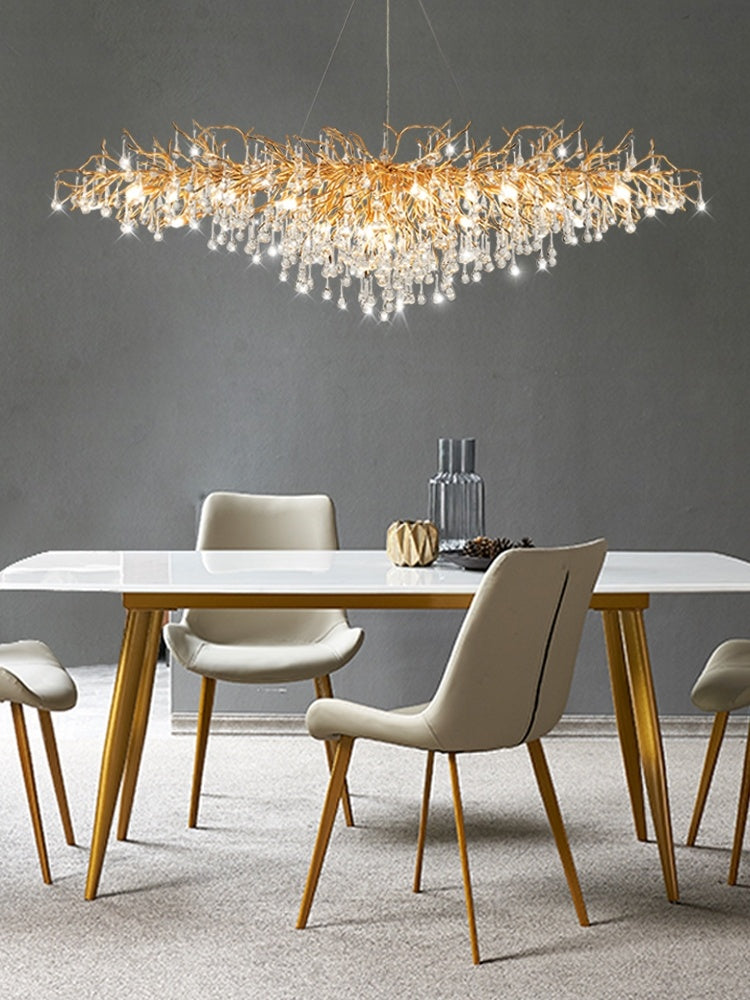ÉtoileLume French Crystal Chandelier – Timeless Elegance in Glass & Gold