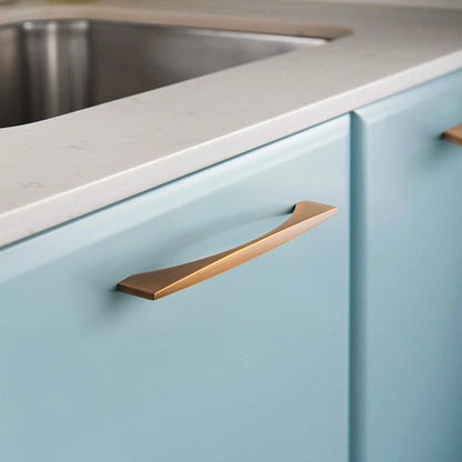 Linea Brass Luxe Handle | Modern Minimalist Cabinet Pull